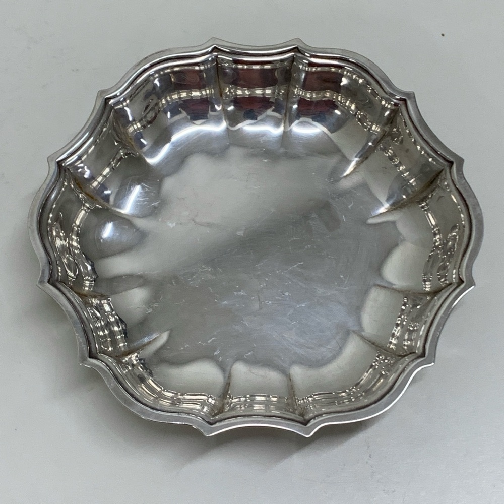 Vintage Chippendale International Silver Candy Nut Dish